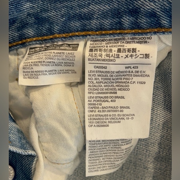 Levi's Men's Straight Jeans - Light Blue - Picture 6 of 7